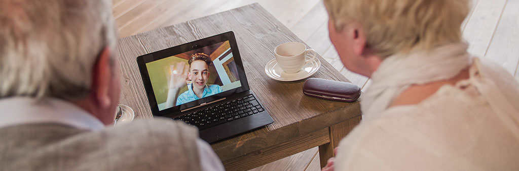 Video calls help colleagues, friends and relatives stay in touch